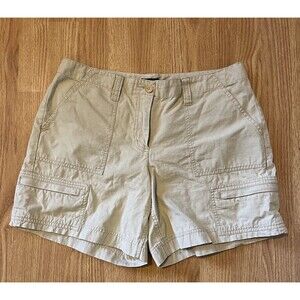 J Crew Beige Cargo Shorts Size 8